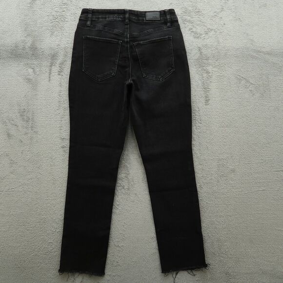 Royalty Jeans Women's Size 4 Faded Black High-Rise Straight Denim 26" Inseam - Picture 9 of 16